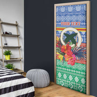 Personalised Tafea Joyeux Noel Door Cover Proud To Be a Ni-Van Sand Drawing Art - Polynesian Pride