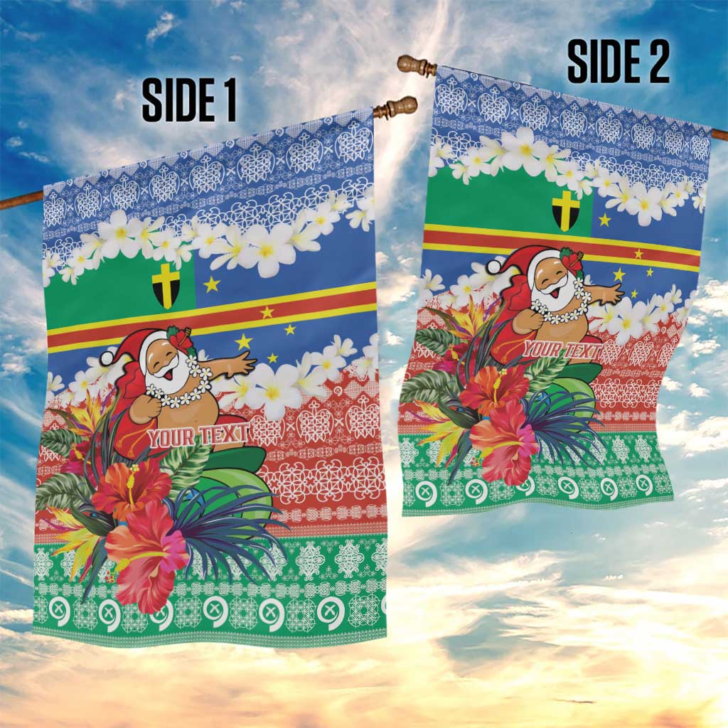 Personalised Tafea Joyeux Noel Garden Flag Proud To Be a Ni-Van Sand Drawing Art - Polynesian Pride