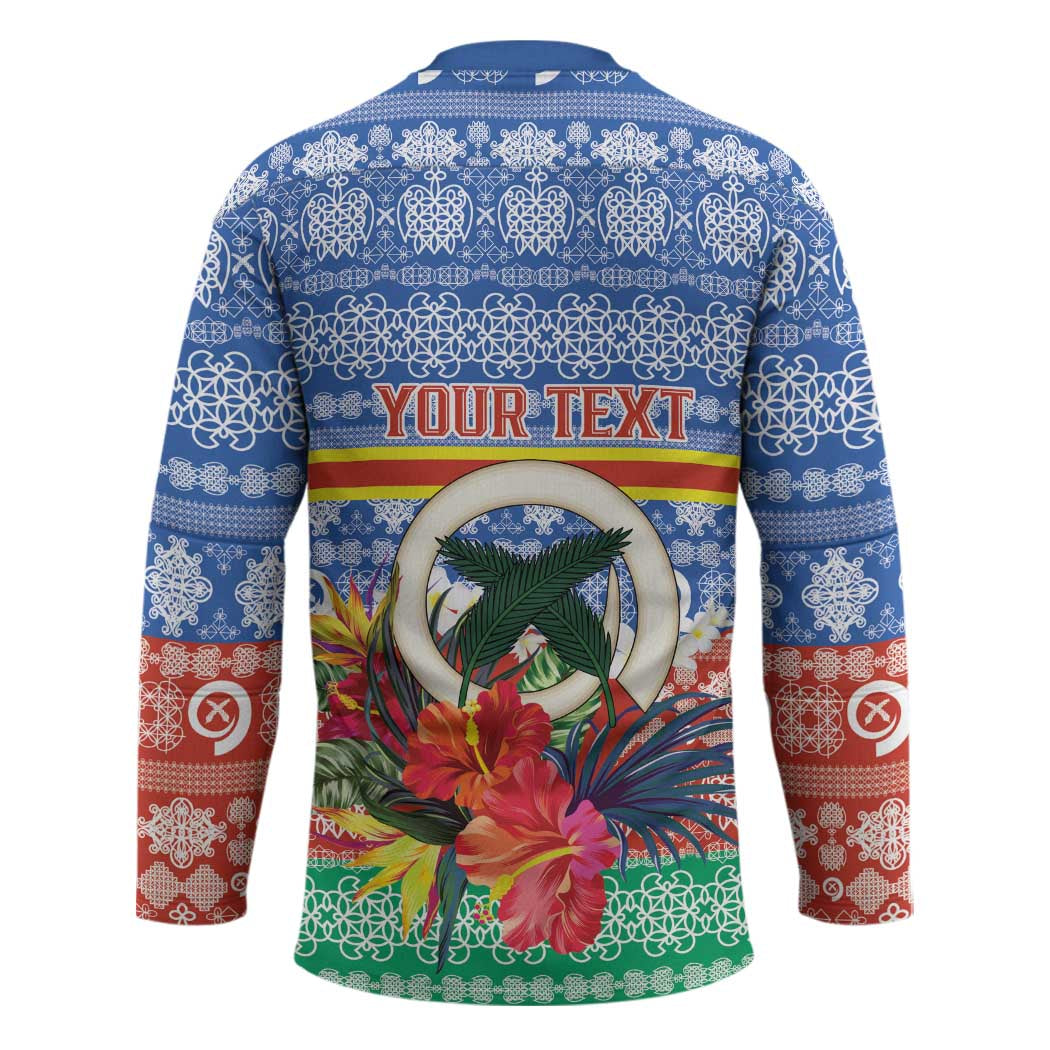 Personalised Tafea Joyeux Noel Hockey Jersey Proud To Be a Ni-Van Sand Drawing Art - Polynesian Pride