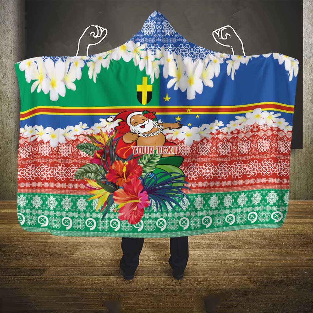 Personalised Tafea Joyeux Noel Hooded Blanket Proud To Be a Ni-Van Sand Drawing Art LT9 - Polynesian Pride