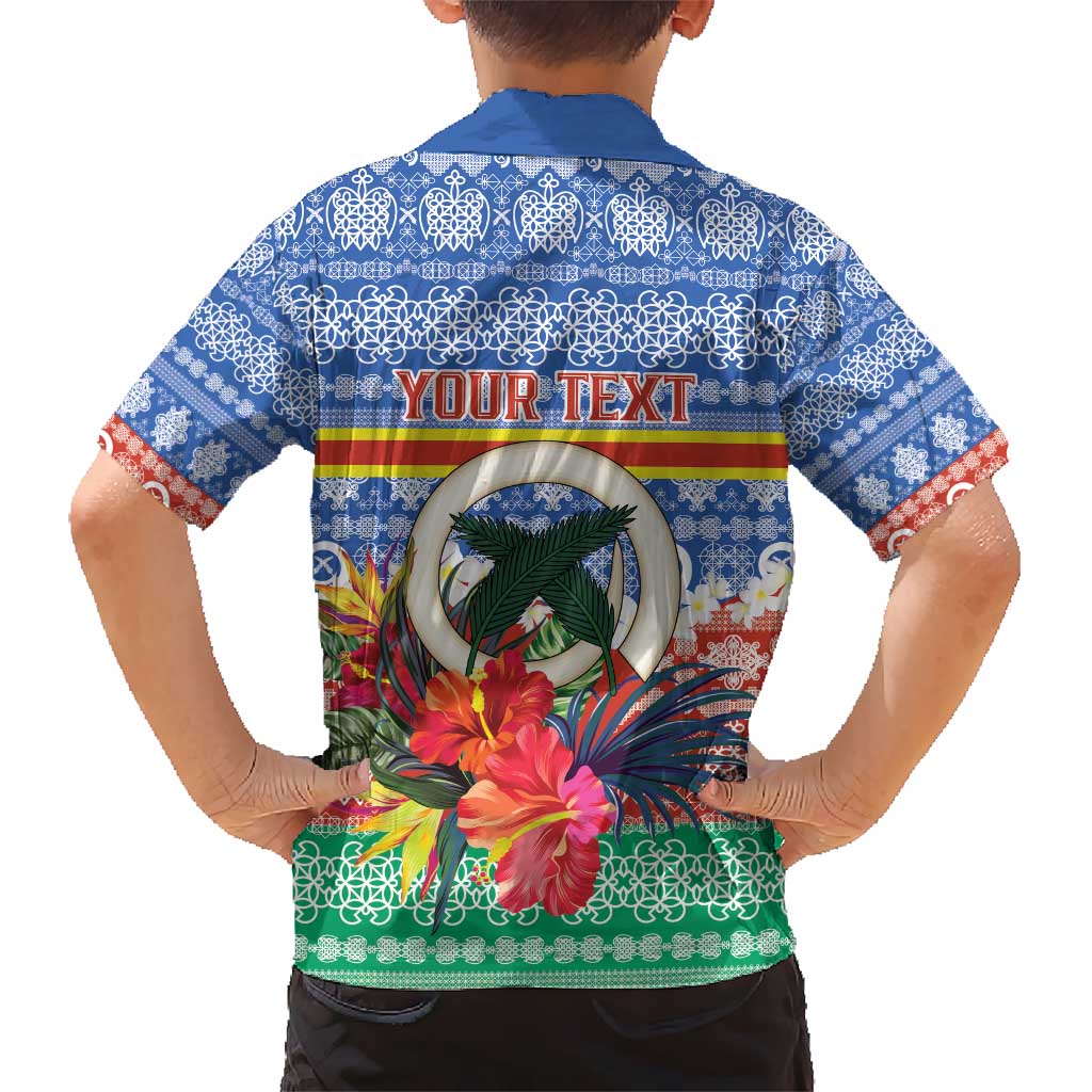 Personalised Tafea Joyeux Noel Kid Hawaiian Shirt Proud To Be a Ni-Van Sand Drawing Art LT9 - Polynesian Pride