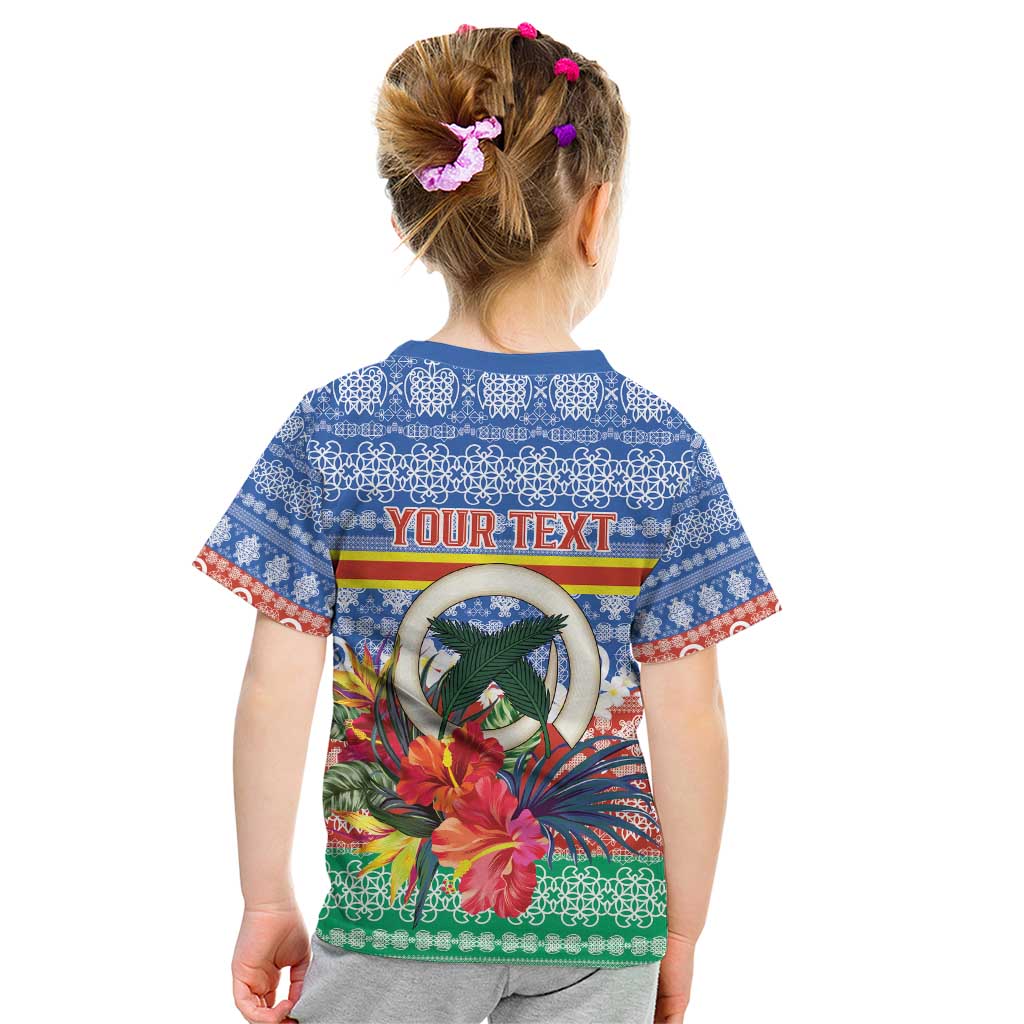 Personalised Tafea Joyeux Noel Kid T Shirt Proud To Be a Ni-Van Sand Drawing Art - Polynesian Pride