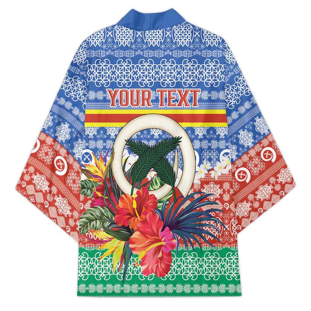 Personalised Tafea Joyeux Noel Kimono Proud To Be a Ni-Van Sand Drawing Art - Polynesian Pride