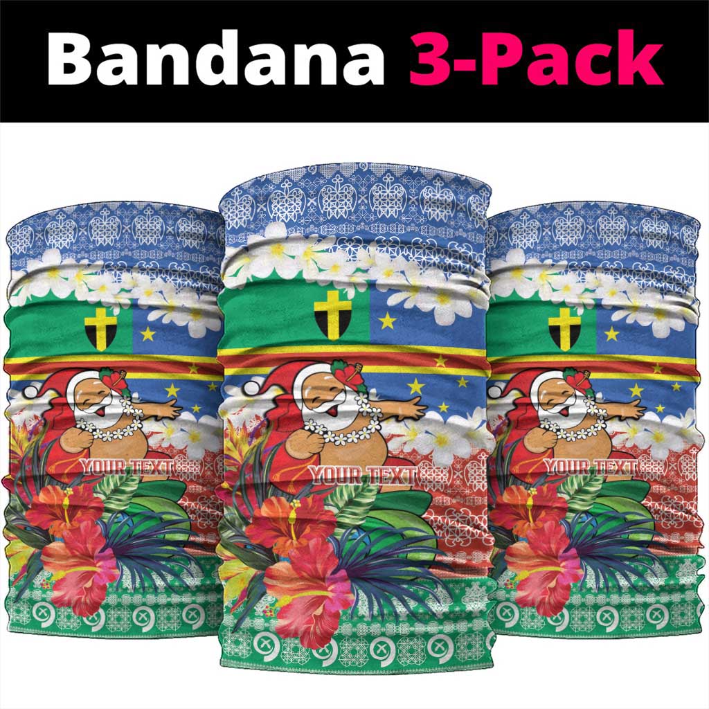 Personalised Tafea Joyeux Noel Neck Gaiter Proud To Be a Ni-Van Sand Drawing Art - Polynesian Pride