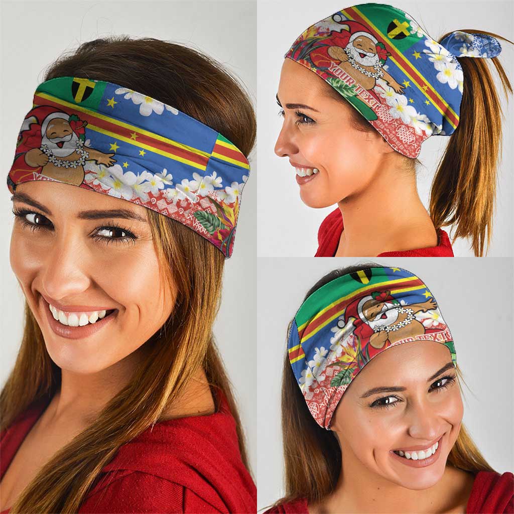 Personalised Tafea Joyeux Noel Neck Gaiter Proud To Be a Ni-Van Sand Drawing Art - Polynesian Pride