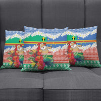 Personalised Tafea Joyeux Noel Pillow Cover Proud To Be a Ni-Van Sand Drawing Art - Polynesian Pride
