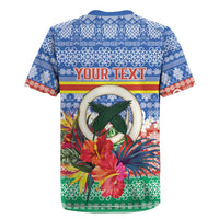 Personalised Tafea Joyeux Noel Rugby Jersey Proud To Be a Ni-Van Sand Drawing Art - Polynesian Pride