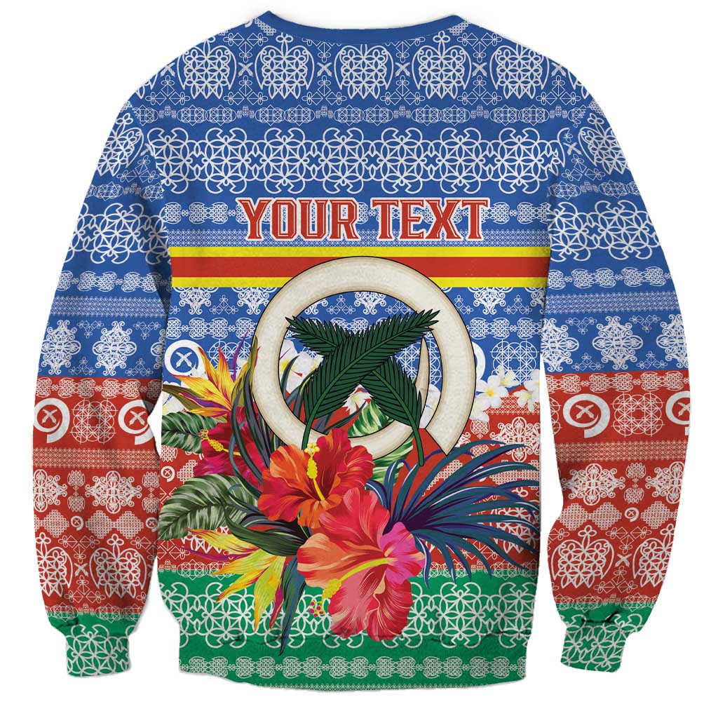 Personalised Tafea Joyeux Noel Sweatshirt Proud To Be a Ni-Van Sand Drawing Art LT9 - Polynesian Pride