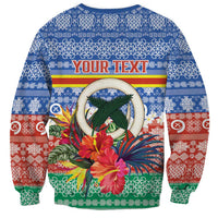 Personalised Tafea Joyeux Noel Sweatshirt Proud To Be a Ni-Van Sand Drawing Art LT9 - Polynesian Pride