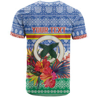 Personalised Tafea Joyeux Noel T Shirt Proud To Be a Ni-Van Sand Drawing Art - Polynesian Pride