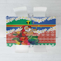 Personalised Tafea Joyeux Noel Tablecloth Proud To Be a Ni-Van Sand Drawing Art - Polynesian Pride