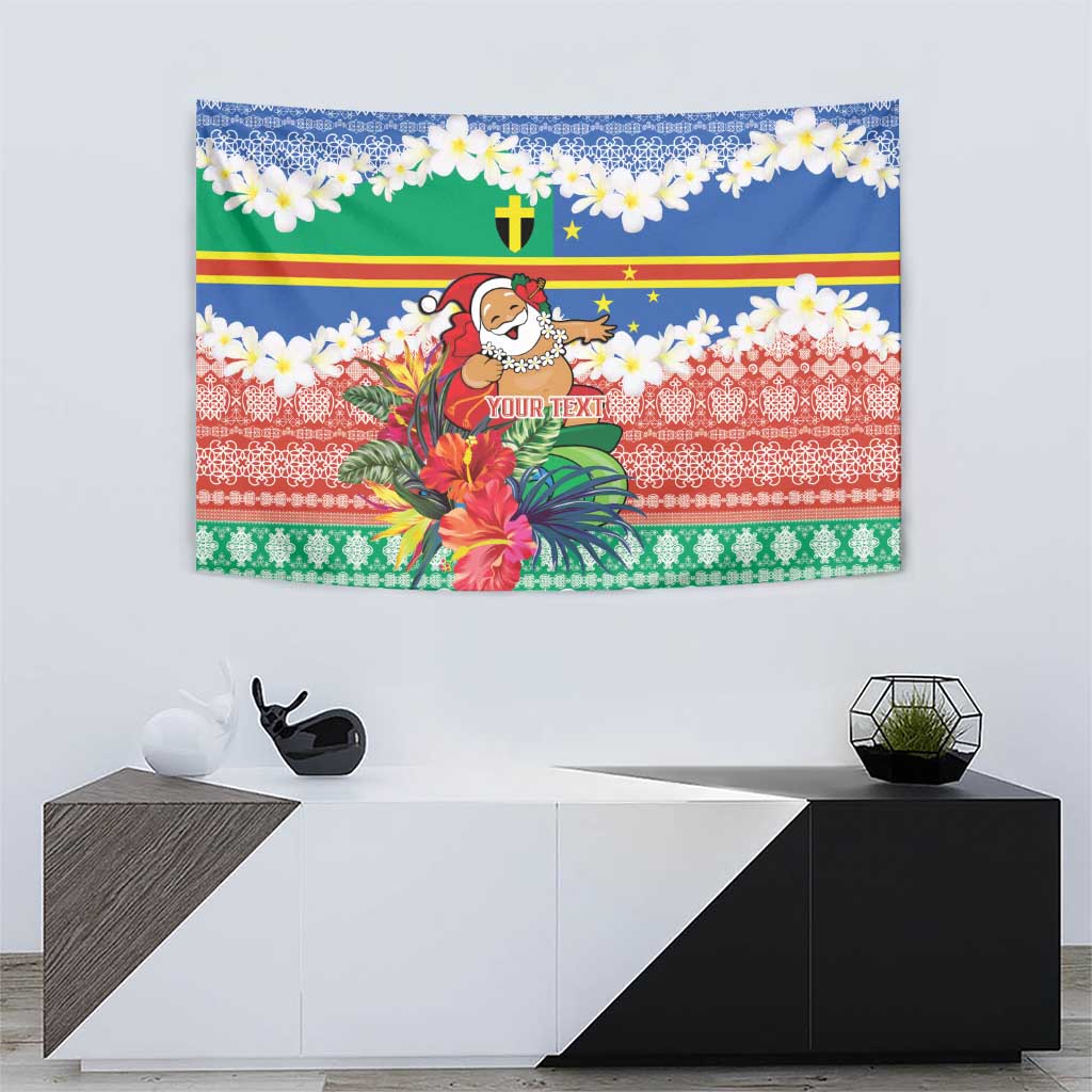 Personalised Tafea Joyeux Noel Tapestry Proud To Be a Ni-Van Sand Drawing Art LT9 - Polynesian Pride