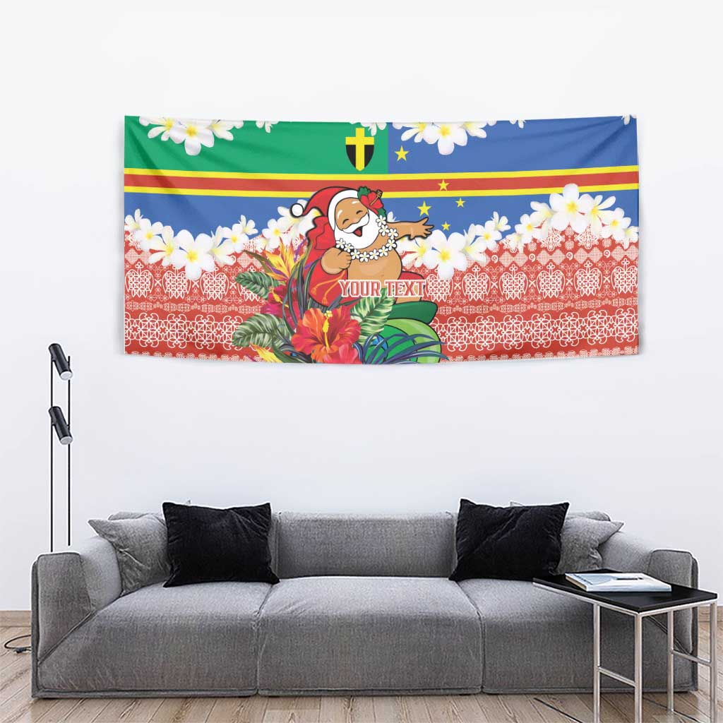 Personalised Tafea Joyeux Noel Tapestry Proud To Be a Ni-Van Sand Drawing Art LT9 - Polynesian Pride