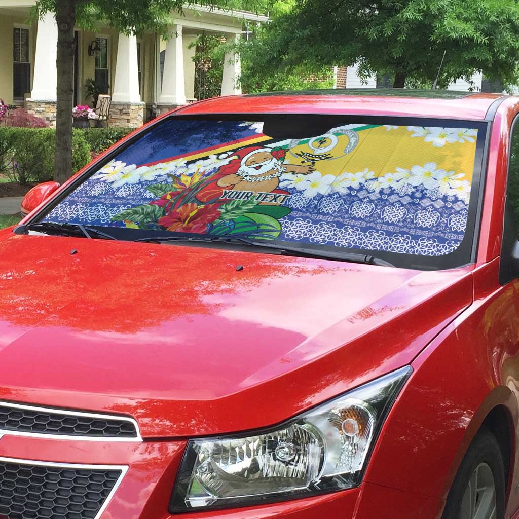 Personalised Torba Joyeux Noel Auto Sun Shade Proud To Be a Ni-Van Sand Drawing Art LT9 - Polynesian Pride
