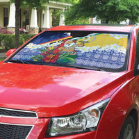 Personalised Torba Joyeux Noel Auto Sun Shade Proud To Be a Ni-Van Sand Drawing Art LT9 - Polynesian Pride