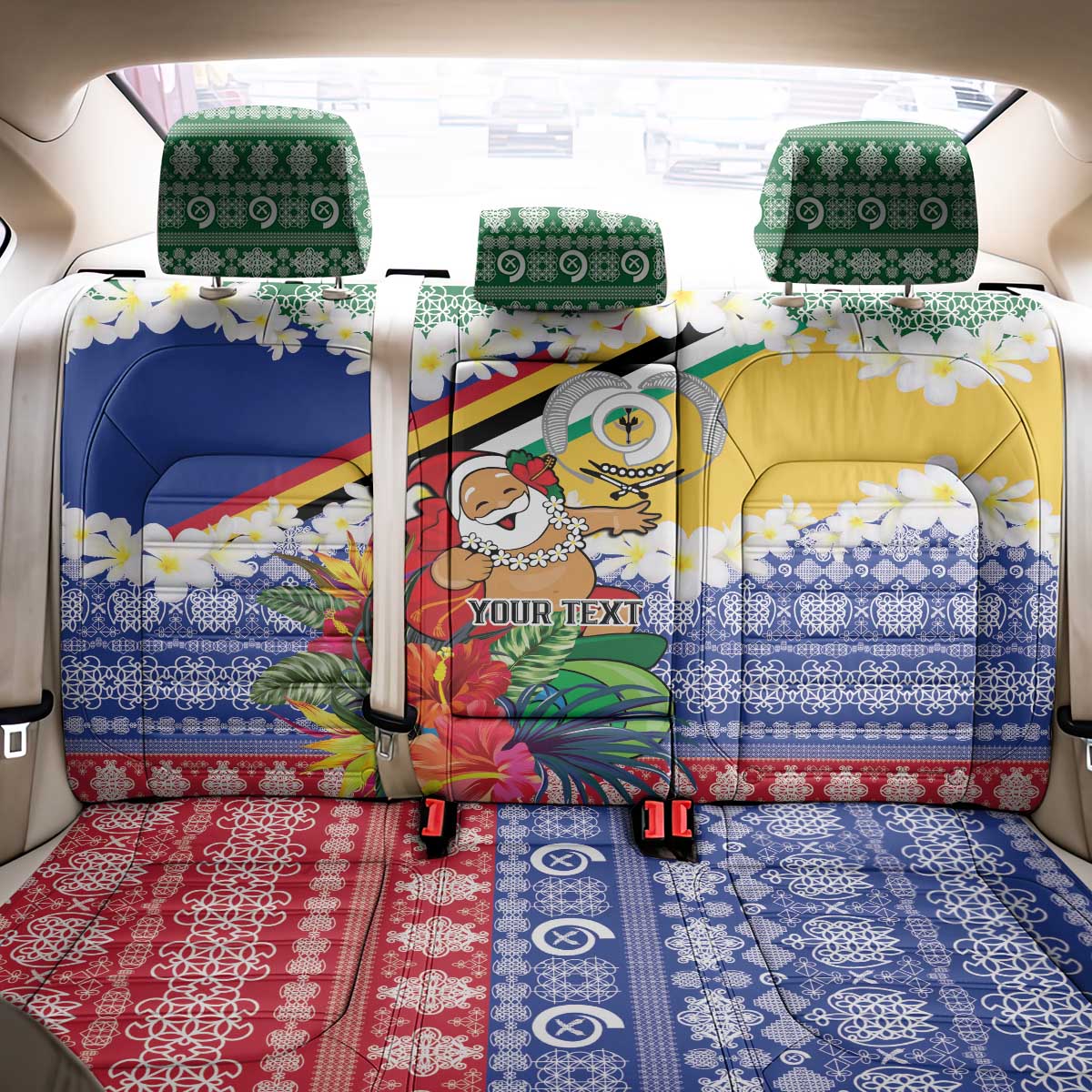 Personalised Torba Joyeux Noel Back Car Seat Cover Proud To Be a Ni-Van Sand Drawing Art - Polynesian Pride