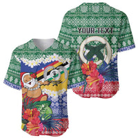 Personalised Torba Joyeux Noel Baseball Jersey Proud To Be a Ni-Van Sand Drawing Art - Polynesian Pride