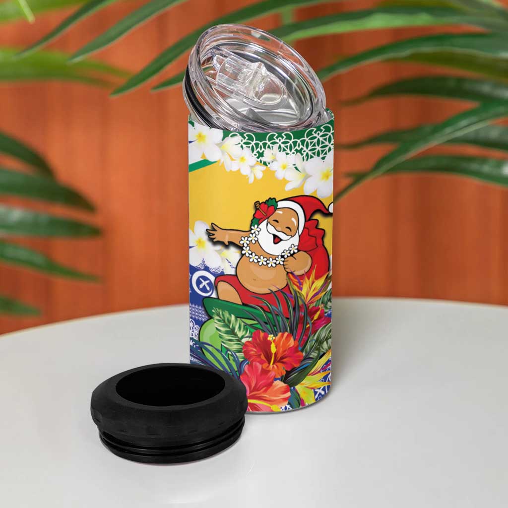 Personalised Torba Joyeux Noel 4 in 1 Can Cooler Tumbler Proud To Be a Ni-Van Sand Drawing Art - Polynesian Pride