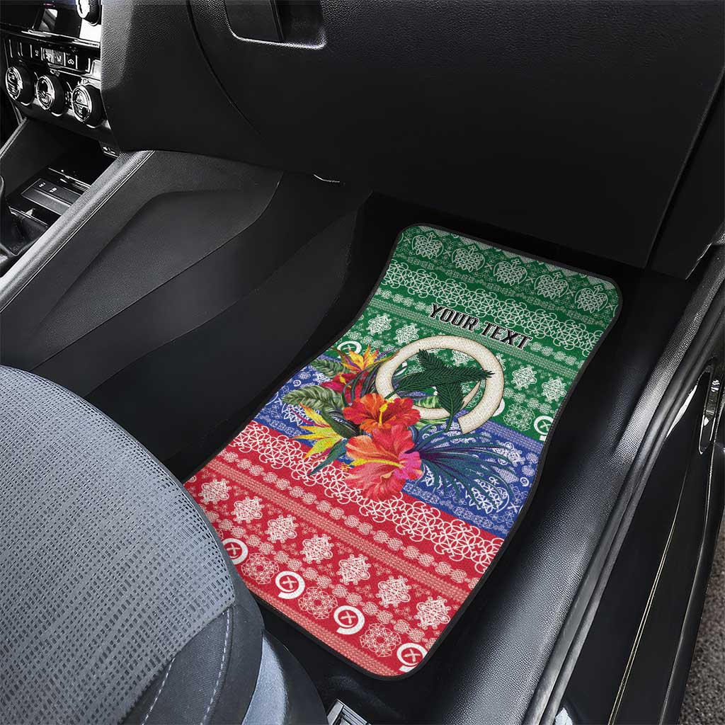 Personalised Torba Joyeux Noel Car Mats Proud To Be a Ni-Van Sand Drawing Art - Polynesian Pride