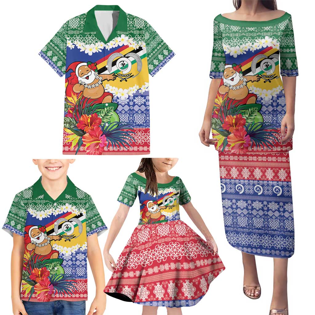 Personalised Torba Joyeux Noel Family Matching Puletasi and Hawaiian Shirt Proud To Be a Ni-Van Sand Drawing Art - Polynesian Pride