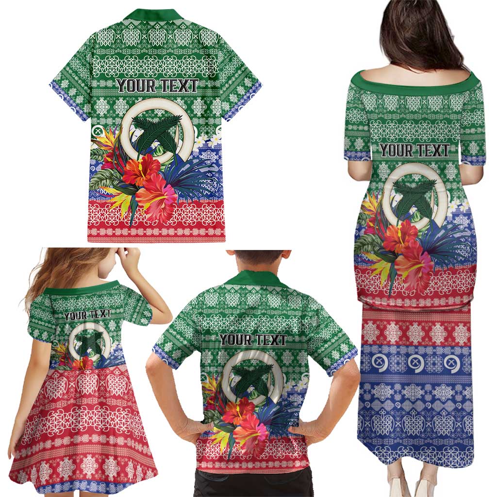 Personalised Torba Joyeux Noel Family Matching Puletasi and Hawaiian Shirt Proud To Be a Ni-Van Sand Drawing Art - Polynesian Pride