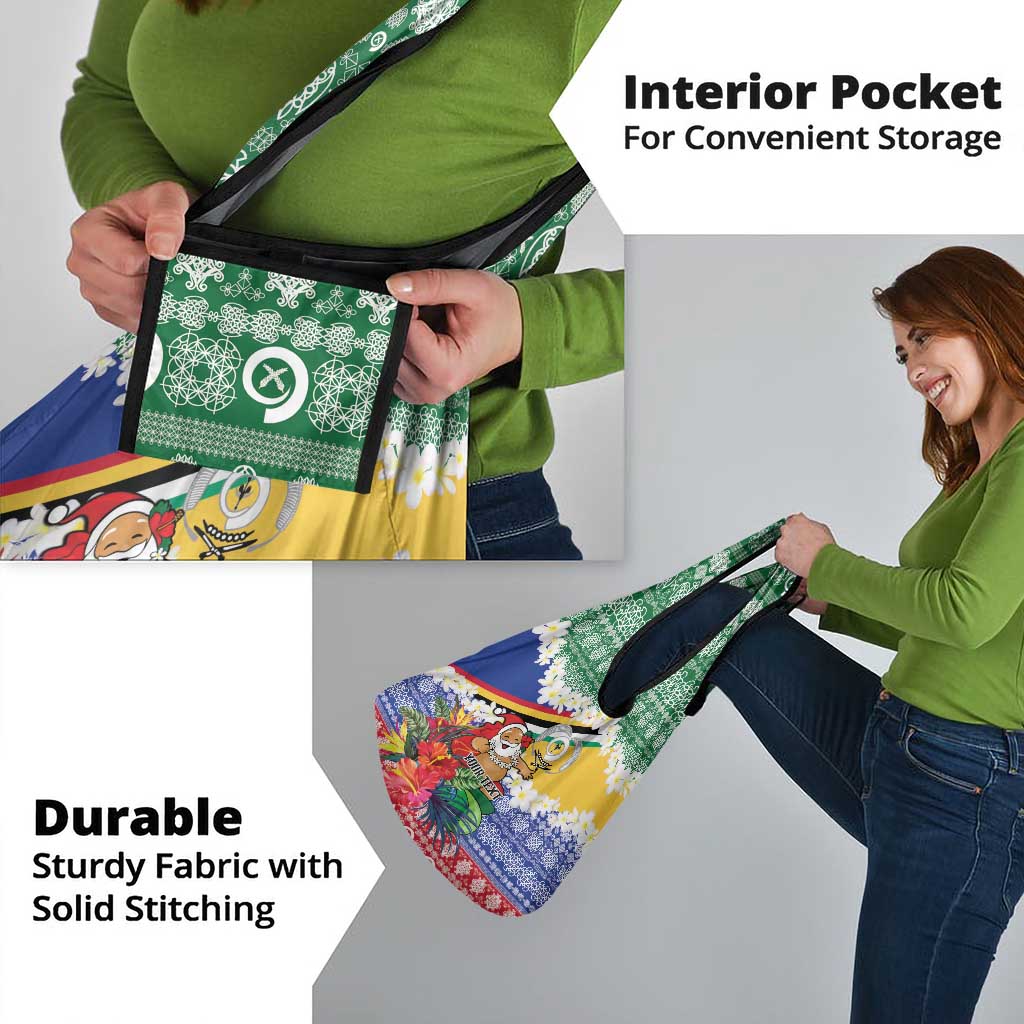 Personalised Torba Joyeux Noel Grocery Bag Proud To Be a Ni-Van Sand Drawing Art - Polynesian Pride