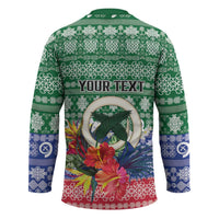 Personalised Torba Joyeux Noel Hockey Jersey Proud To Be a Ni-Van Sand Drawing Art - Polynesian Pride