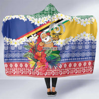 Personalised Torba Joyeux Noel Hooded Blanket Proud To Be a Ni-Van Sand Drawing Art LT9 One Size Green - Polynesian Pride