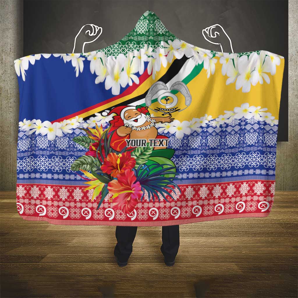 Personalised Torba Joyeux Noel Hooded Blanket Proud To Be a Ni-Van Sand Drawing Art LT9 - Polynesian Pride