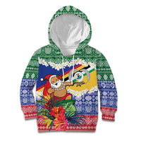 Personalised Torba Joyeux Noel Kid Hoodie Proud To Be a Ni-Van Sand Drawing Art LT9 Hoodie Green - Polynesian Pride