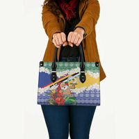 Personalised Torba Joyeux Noel Leather Bag Proud To Be a Ni-Van Sand Drawing Art - Polynesian Pride