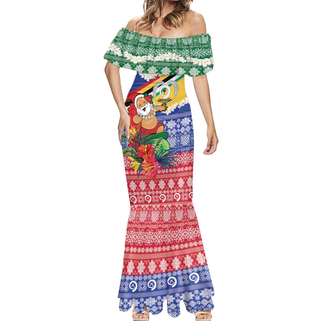 Personalised Torba Joyeux Noel Mermaid Dress Proud To Be a Ni-Van Sand Drawing Art - Polynesian Pride