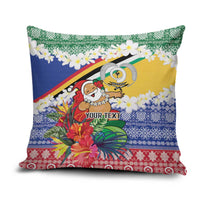 Personalised Torba Joyeux Noel Pillow Cover Proud To Be a Ni-Van Sand Drawing Art - Polynesian Pride