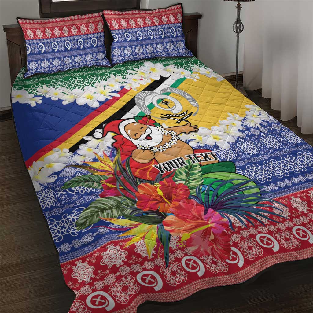 Personalised Torba Joyeux Noel Quilt Bed Set Proud To Be a Ni-Van Sand Drawing Art - Polynesian Pride