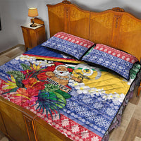 Personalised Torba Joyeux Noel Quilt Bed Set Proud To Be a Ni-Van Sand Drawing Art - Polynesian Pride