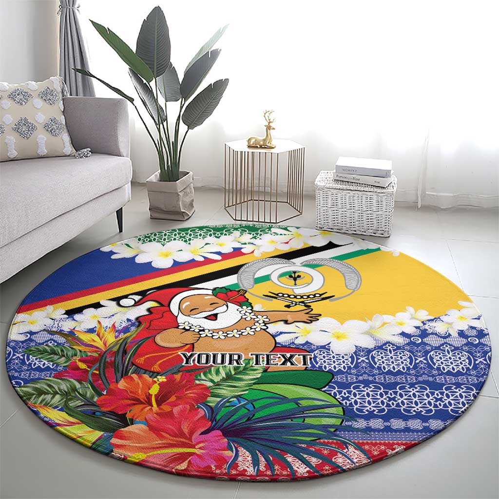 Personalised Torba Joyeux Noel Round Carpet Proud To Be a Ni-Van Sand Drawing Art LT9 - Polynesian Pride