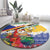 Personalised Torba Joyeux Noel Round Carpet Proud To Be a Ni-Van Sand Drawing Art - Polynesian Pride