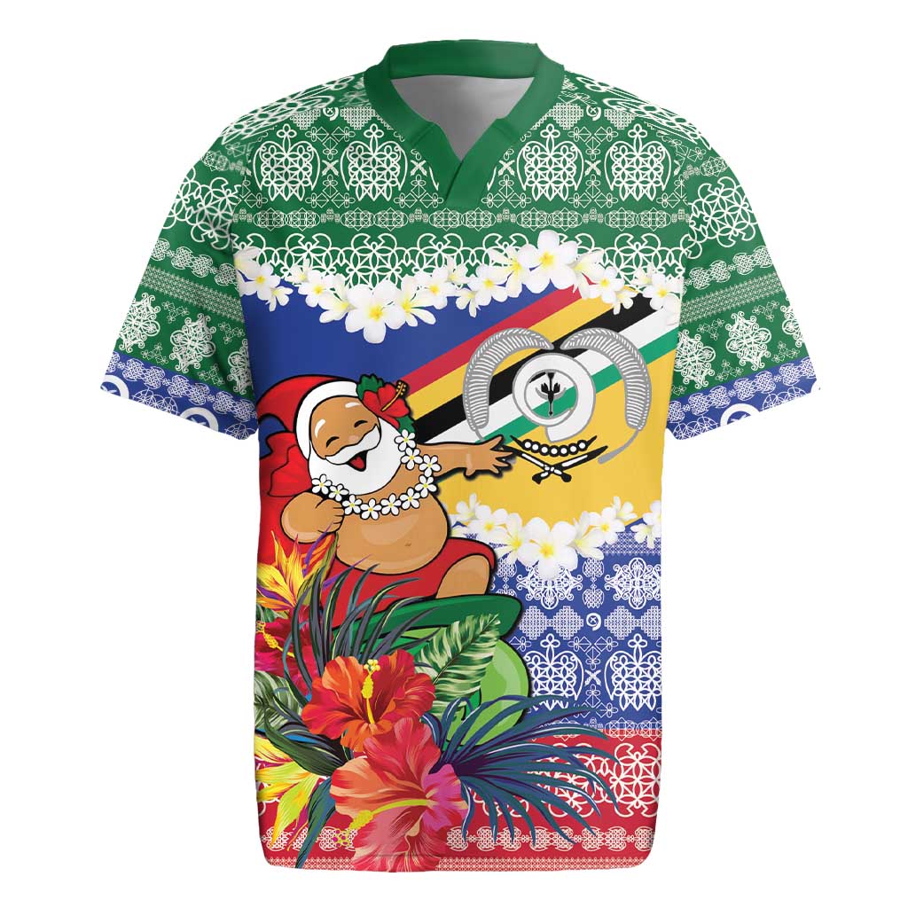 Personalised Torba Joyeux Noel Rugby Jersey Proud To Be a Ni-Van Sand Drawing Art - Polynesian Pride