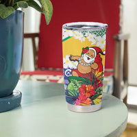 Personalised Torba Joyeux Noel Tumbler Cup Proud To Be a Ni-Van Sand Drawing Art - Polynesian Pride