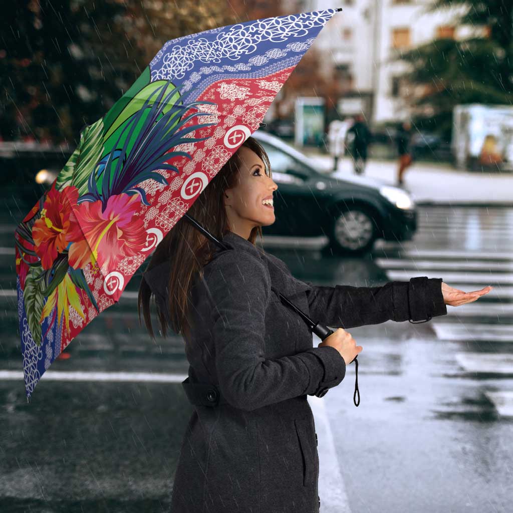 Personalised Torba Joyeux Noel Umbrella Proud To Be a Ni-Van Sand Drawing Art - Polynesian Pride