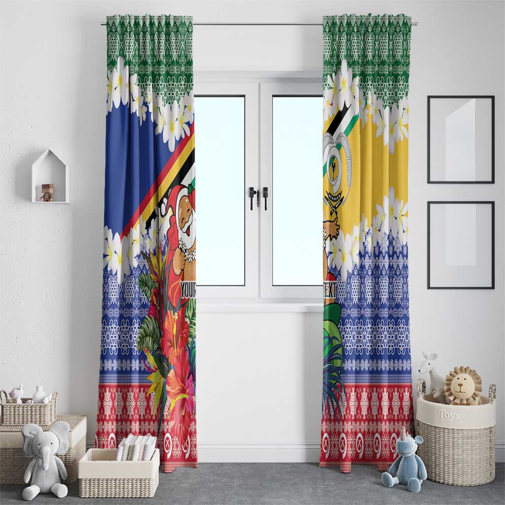 Personalised Torba Joyeux Noel Window Curtain Proud To Be a Ni-Van Sand Drawing Art - Polynesian Pride