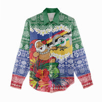 Personalised Torba Joyeux Noel Women Casual Shirt Proud To Be a Ni-Van Sand Drawing Art - Polynesian Pride