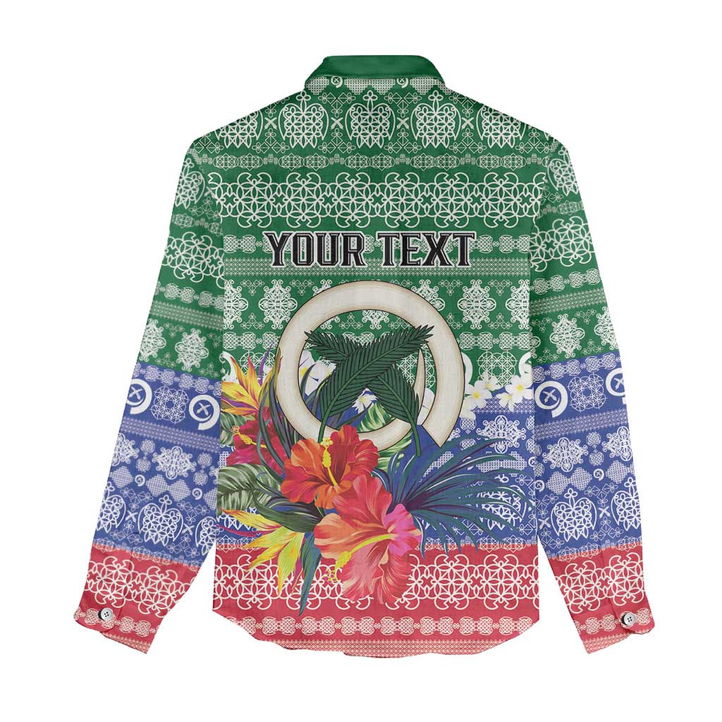 Personalised Torba Joyeux Noel Women Casual Shirt Proud To Be a Ni-Van Sand Drawing Art - Polynesian Pride