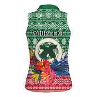 Personalised Torba Joyeux Noel Women Sleeveless Polo Shirt Proud To Be a Ni-Van Sand Drawing Art LT9 - Polynesian Pride