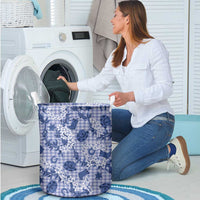 Mokihana Maile Ilima Leis Paniolo Palaka Laundry Basket Hawaiian Polu Spirit LT9 - Polynesian Pride