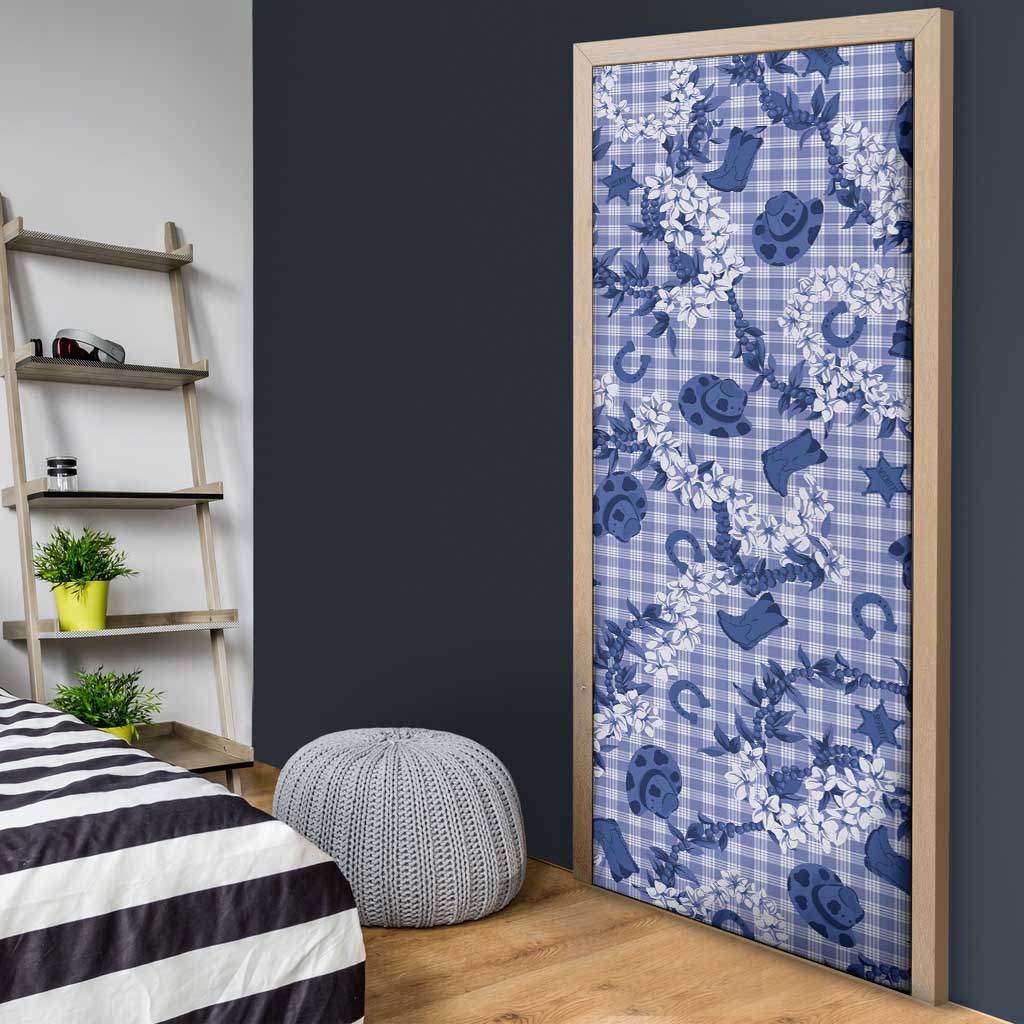 Mokihana Maile Ilima Leis Paniolo Palaka Door Cover Hawaiian Polu Spirit - Polynesian Pride