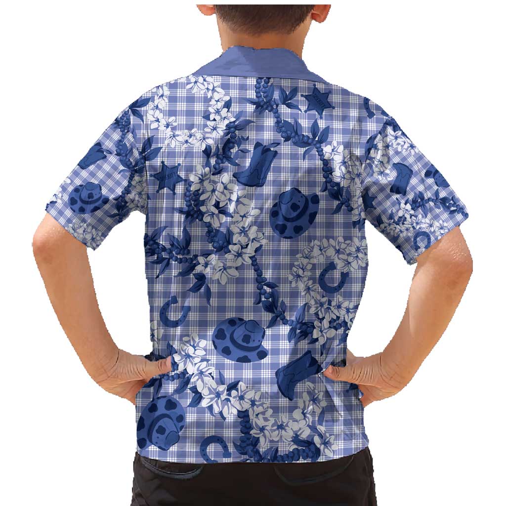 Mokihana Maile Ilima Leis Paniolo Palaka Family Matching Mermaid Dress and Hawaiian Shirt Hawaiian Polu Spirit - Polynesian Pride