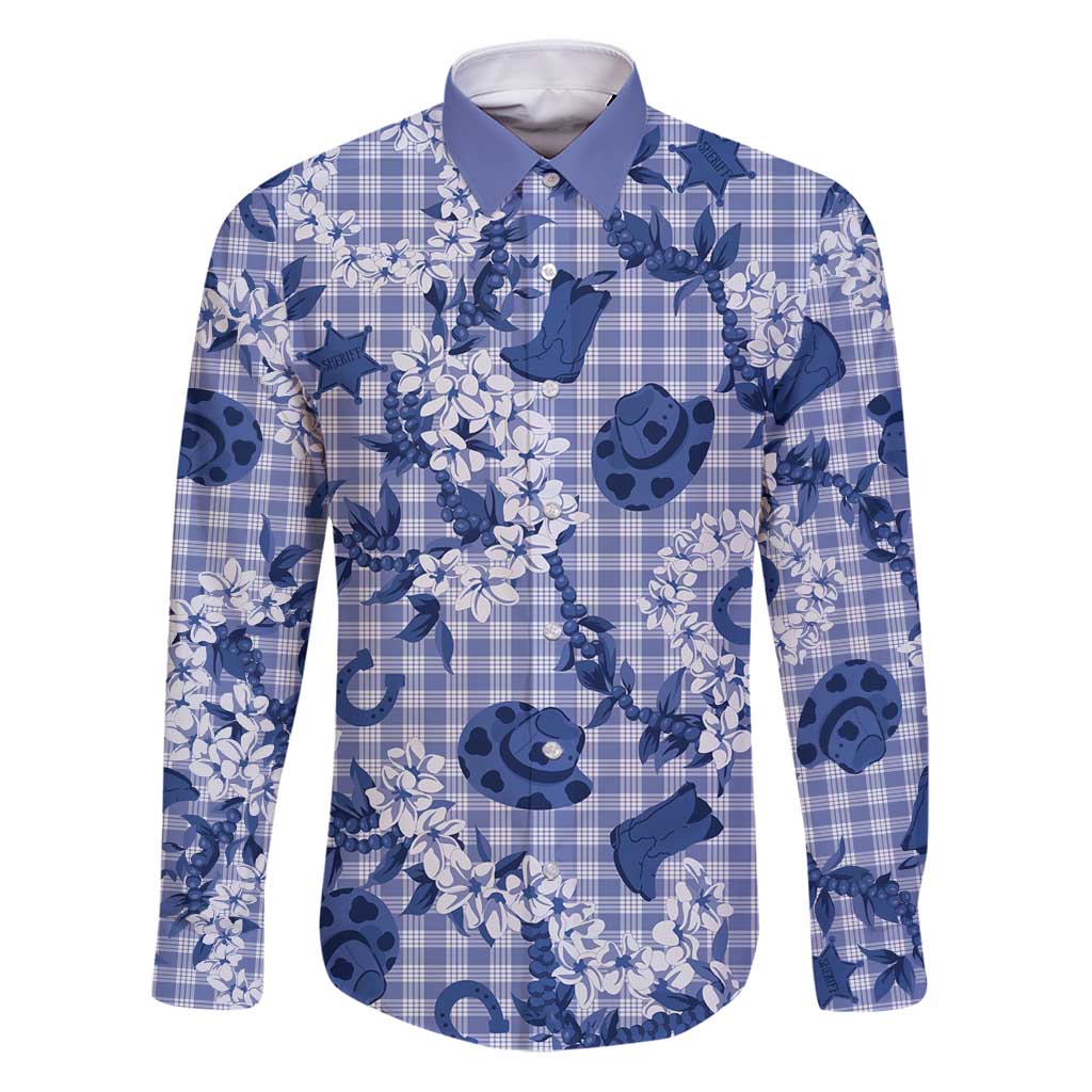 Mokihana Maile Ilima Leis Paniolo Palaka Family Matching Puletasi and Hawaiian Shirt Hawaiian Polu Spirit - Polynesian Pride