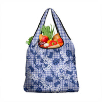 Mokihana Maile Ilima Leis Paniolo Palaka Grocery Bag Hawaiian Polu Spirit - Polynesian Pride