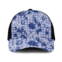 Mokihana Maile Ilima Leis Paniolo Palaka Mesh Trucker Cap Hawaiian Polu Spirit - Polynesian Pride
